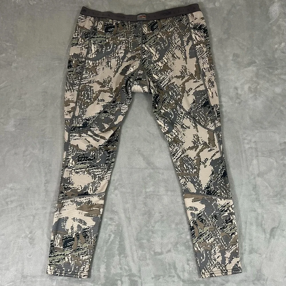 Sitka Long Johns Mens XXL Multicolor Optifade Camo Thermal Fleece Underwear